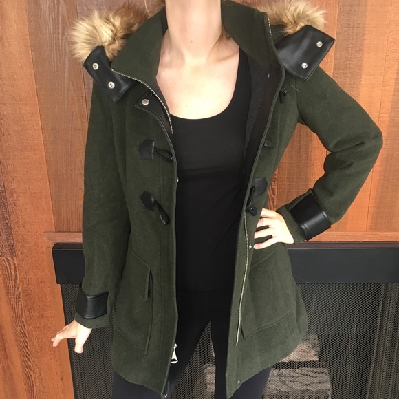Andrew Marc Jackets & Blazers - Andrew Marc dark olive wool coat